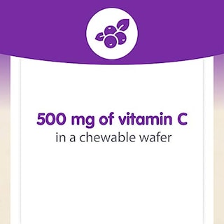 Foto 3 | Obleas Masticables para Niños con Vitamina C Natural Factors 500 Mg 90 Masticables - Venta Internacional