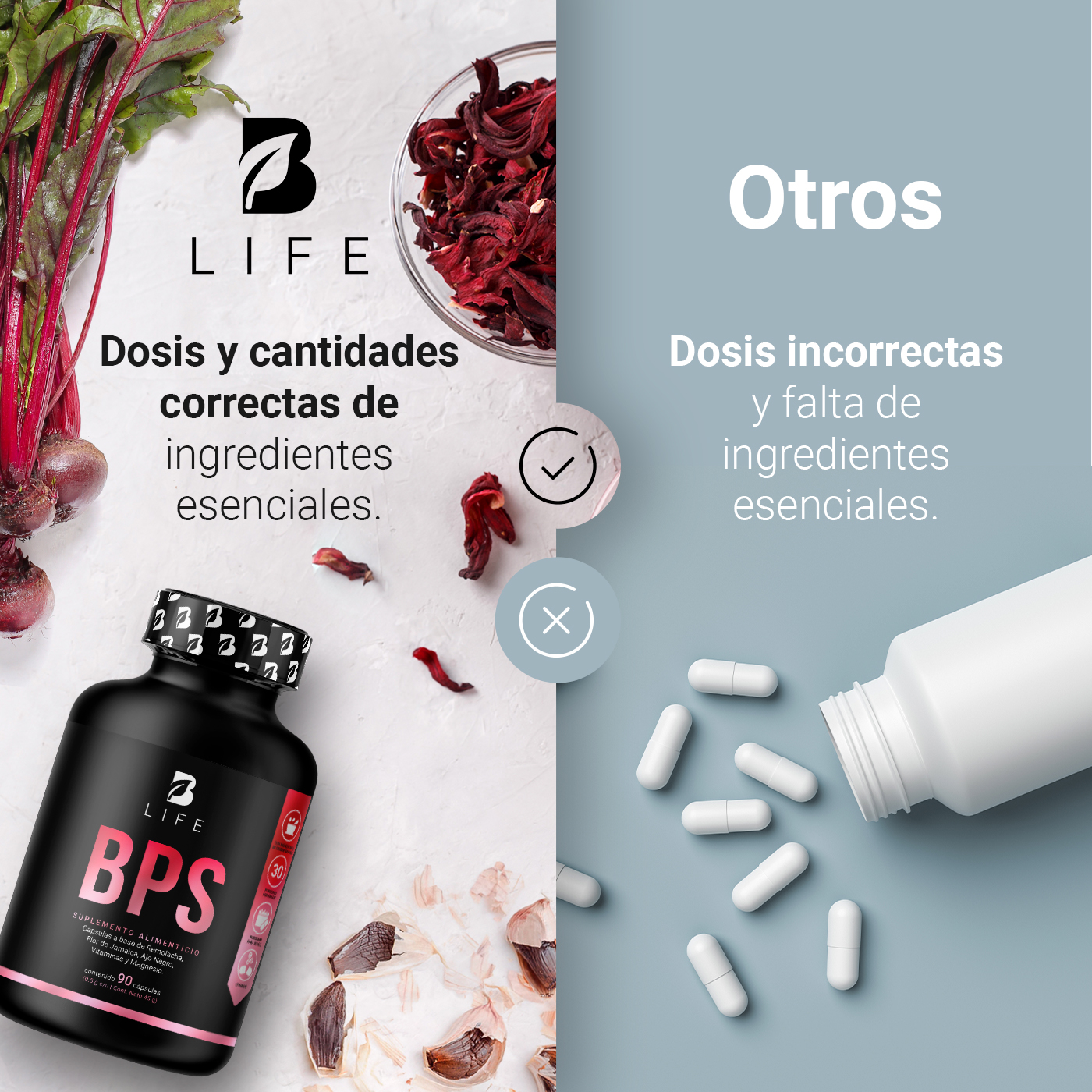 Foto 5 pulgar | Suplemento B Lkife Bps de 90 Cápsulas