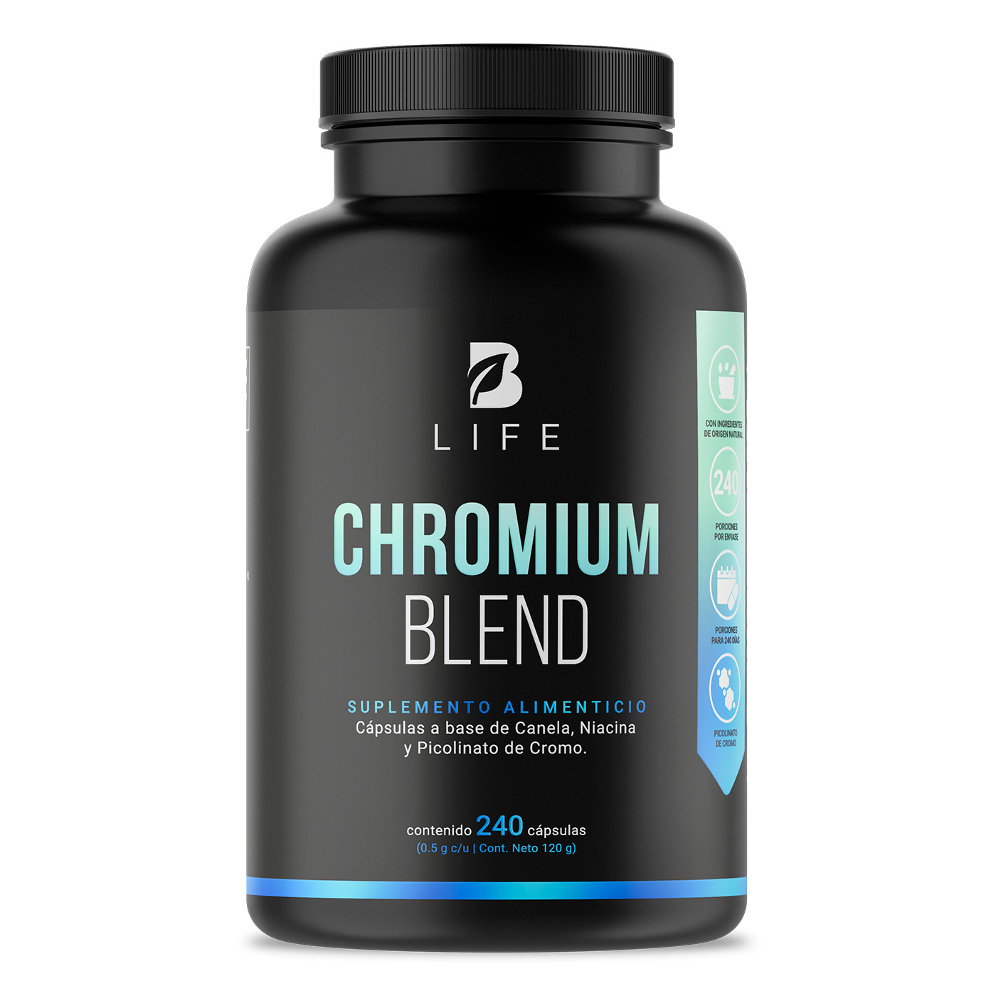Foto 2 pulgar | Suplemento B Life Chromium Blend de 240 Cápsulas