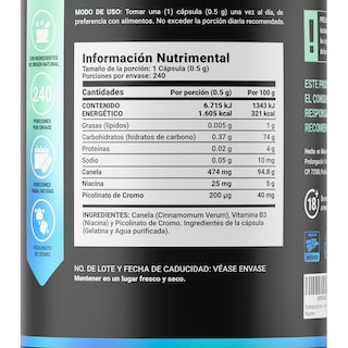 Foto 2 | Suplemento B Life Chromium Blend de 240 Cápsulas