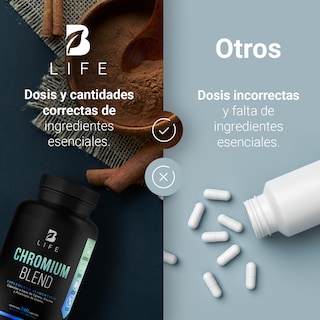 Foto 4 | Suplemento B Life Chromium Blend de 240 Cápsulas