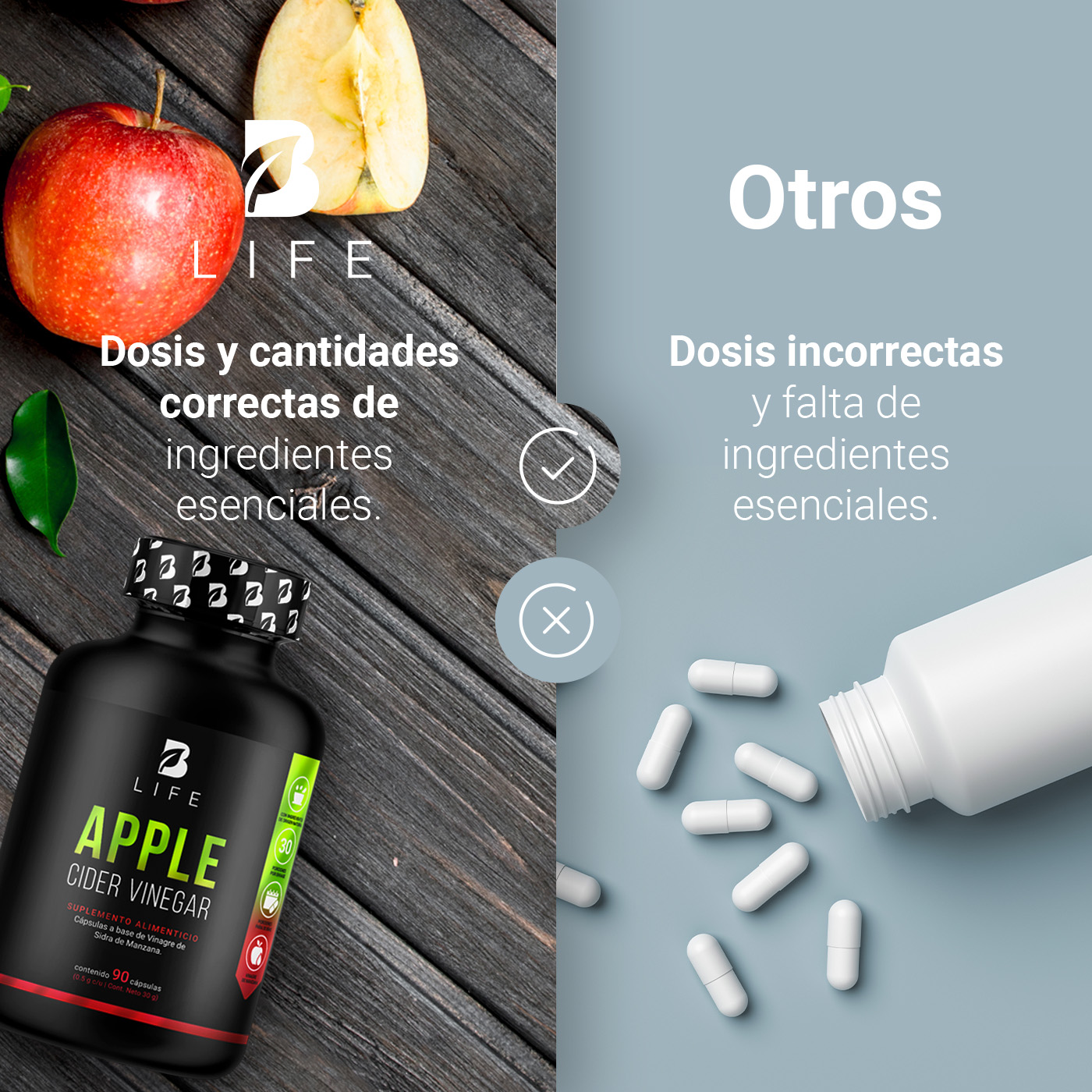 Foto 4 pulgar | Suplemento B Life B Apple de 90 Cápsulas