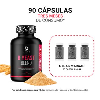 Foto 5 | Suplemento B Life B Yeast Blend de 90 Cápsulas
