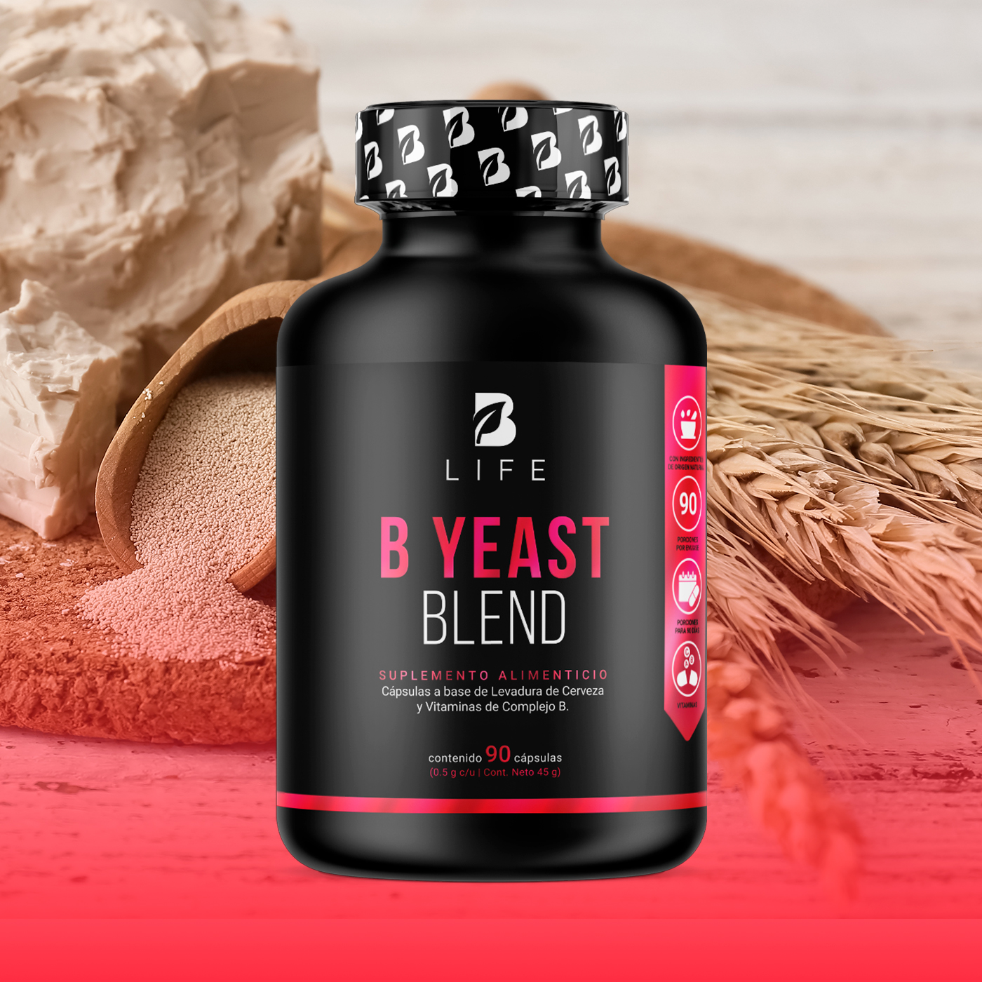 Foto 7 pulgar | Suplemento B Life B Yeast Blend de 90 Cápsulas
