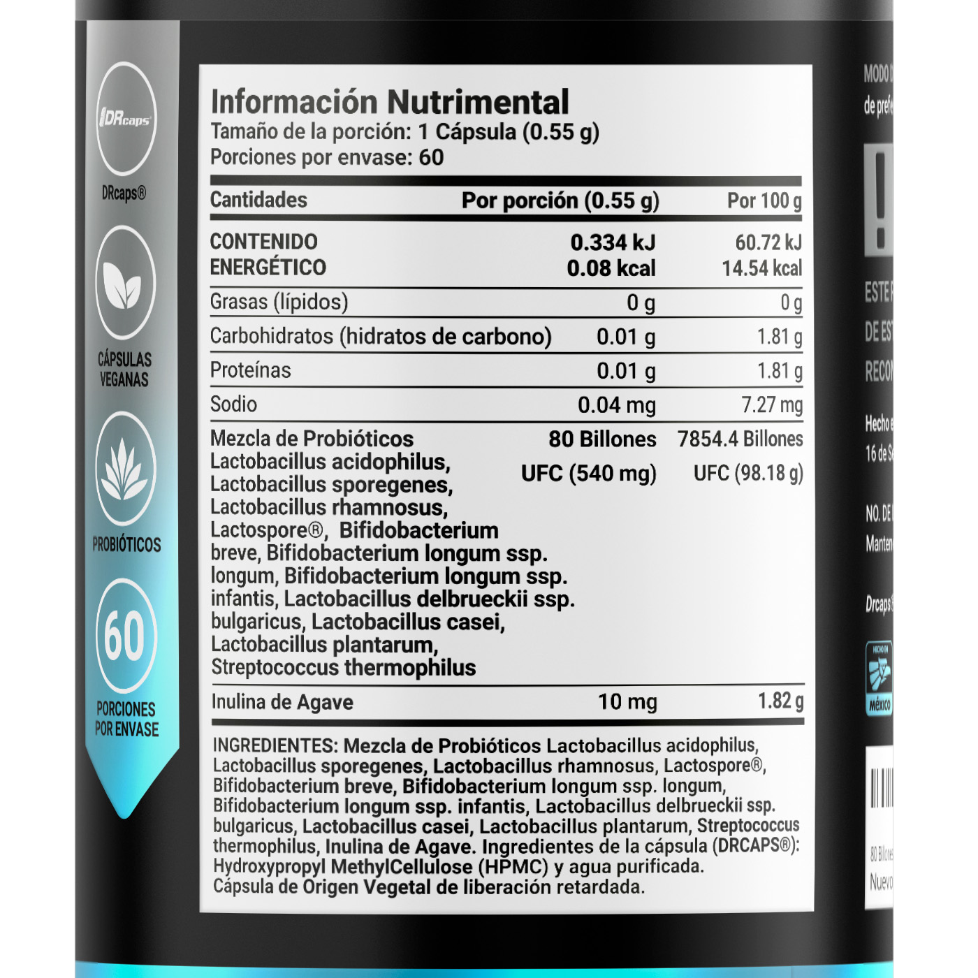 Foto 3 pulgar | Suplemento B Life 80 Billion Probiotics Platinum de 60 Cápsulas