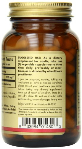Foto 3 | Suplemento Solgar Inositol 500 Mg Cápsulas Vegetales - Venta Internacional