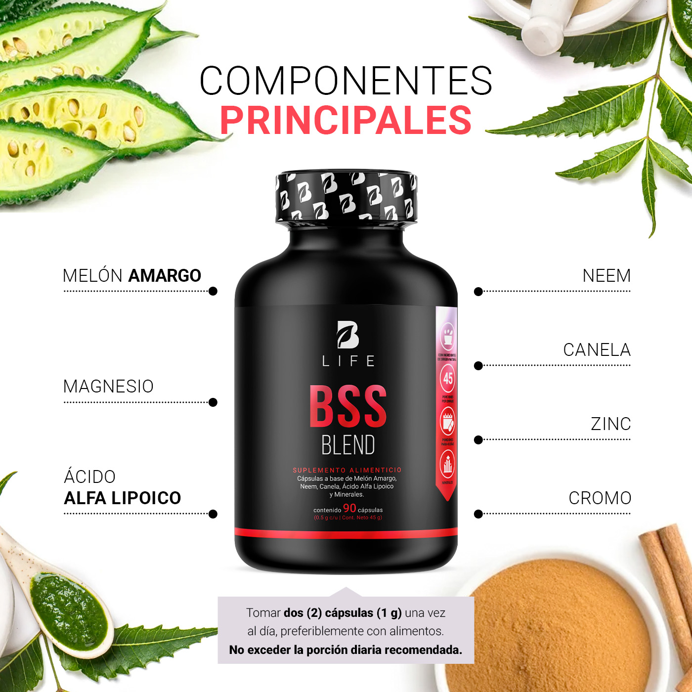 Foto 4 pulgar | Suplemento B Life Bss Blend de 90 Cápsulas