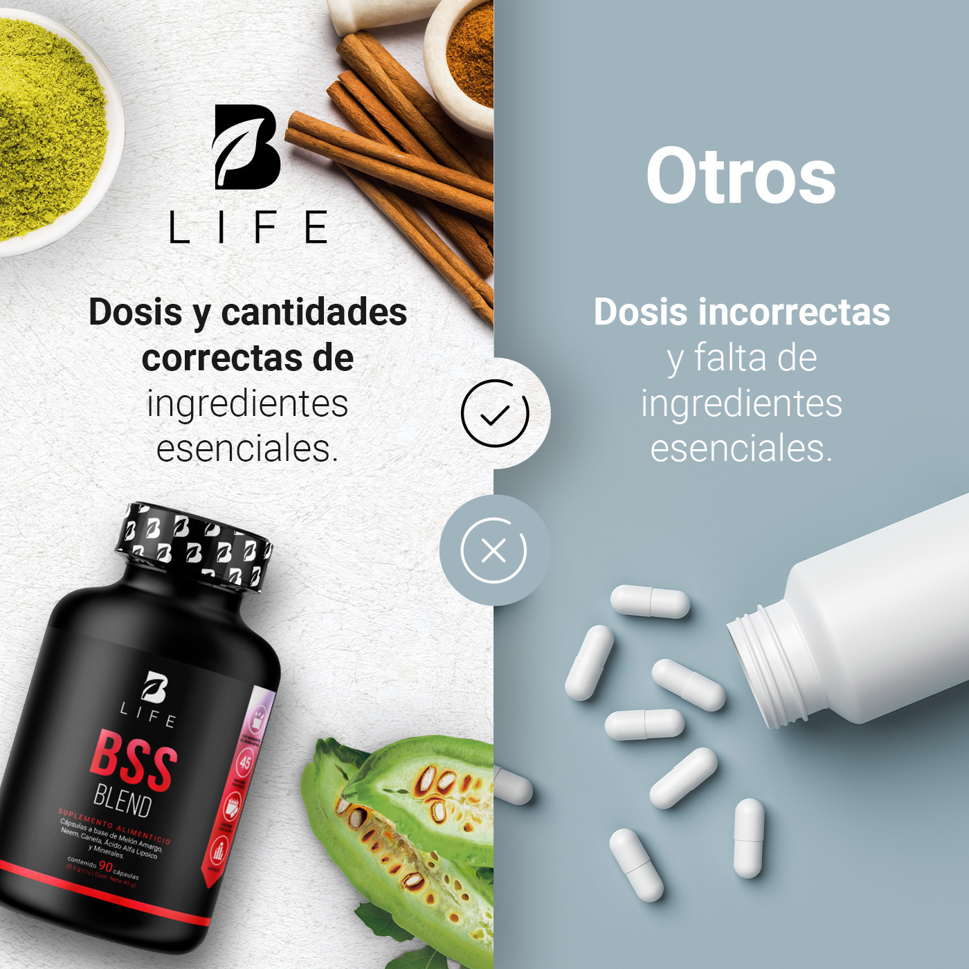Foto 5 pulgar | Suplemento B Life Bss Blend de 90 Cápsulas