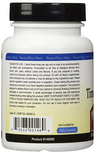 Foto 3 pulgar | Suplemento Ortho Molecular Time Release Niacin 90 Tabletas - Venta Internacional