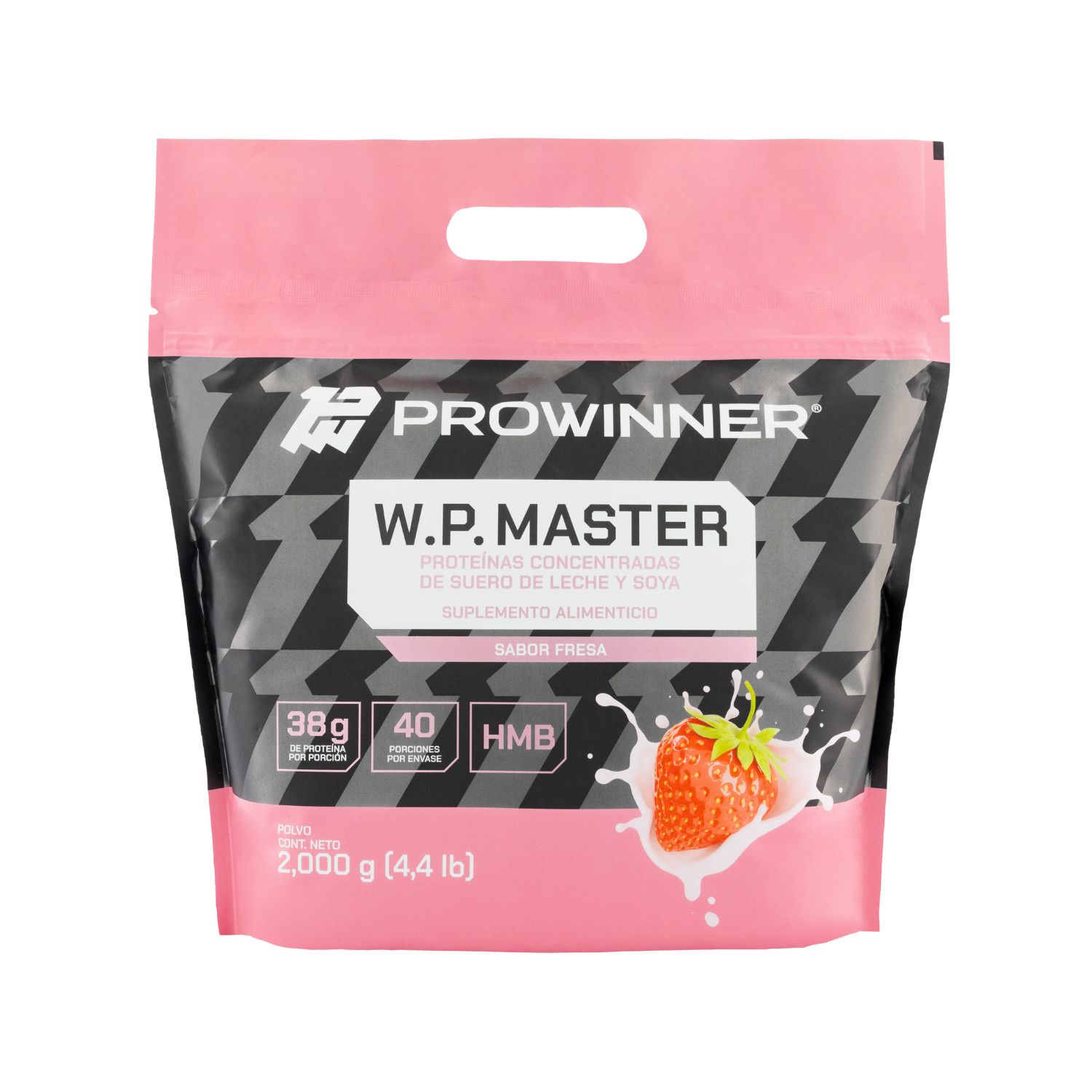 Foto 2 pulgar | Suplemento Wp Master (whey Protein) Prowinner Sabor Fresa 2kg