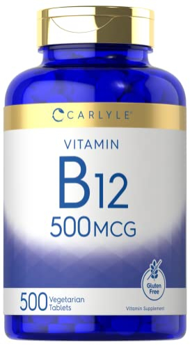 Foto 2 pulgar | Suplemento Carlyle de Vitamina B12 500 Mcg 500 Comprimidos - Venta Internacional