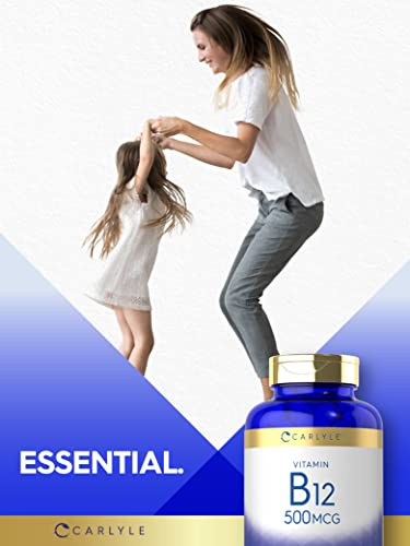Foto 7 pulgar | Suplemento Carlyle de Vitamina B12 500 Mcg 500 Comprimidos - Venta Internacional