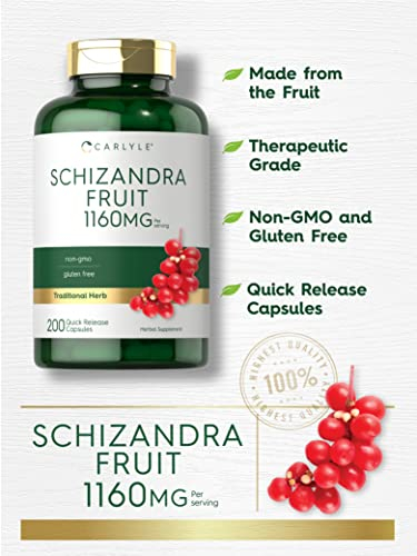 Foto 4 pulgar | Suplemento Carlyle Schizandra Berry 1160 mg 200 Cápsulas - Venta Internacional