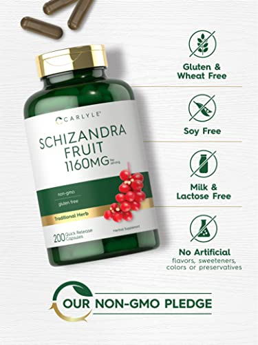 Foto 5 pulgar | Suplemento Carlyle Schizandra Berry 1160 mg 200 Cápsulas - Venta Internacional