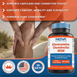 Foto 3 | Suplemento Glucosamina Condroitina MSM 2600m de Nova Nutritions - Venta Internacional