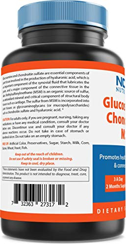 Foto 6 pulgar | Suplemento Glucosamina Condroitina MSM 2600m de Nova Nutritions - Venta Internacional