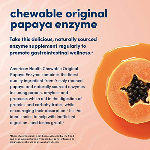 Foto 5 pulgar | Tabletas Masticables American Health Original Papaya 600 Unidades - Venta Internacional