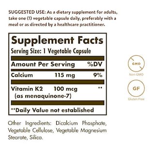 Foto 2 | Suplemento Solgar De Vitamina K2 Natural 50 Cápsulas 2 Piezas- Venta Internacional