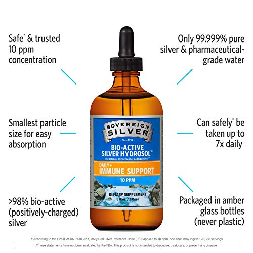 Foto 4 pulgar | Suplemento De Hidrosol De Plata Bioactivo Sovereign Silver 236 Ml - Venta Internacional.