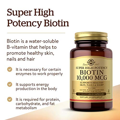 Foto 3 | Suplemento Solgar Cápsulas de Biotina 10, 000 mcg 60 Unidades - Venta Internacional