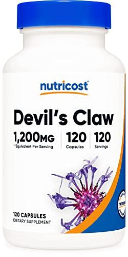 Foto 2 pulgar | Suplemento Nutricost Extracto de Garra del Diablo 1200 mg 120 Cápsulas - Venta Internacional