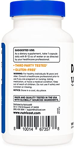 Foto 4 pulgar | Suplemento Nutricost Extracto de Garra del Diablo 1200 mg 120 Cápsulas - Venta Internacional