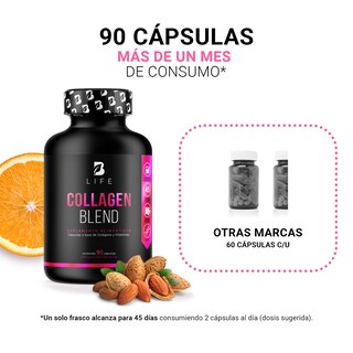 Foto 4 | Collagen Blend B Life 90 Cápsulas