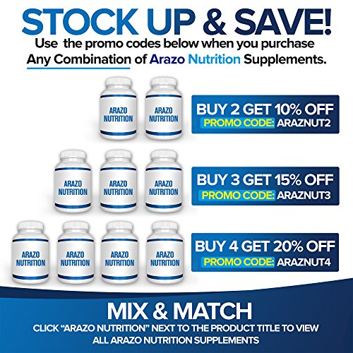 Foto 8 pulgar | Suplemento Arazo Nutrition: Extracto de Arroz de Levadura Roja 1200 mg 120 - Venta Internacional