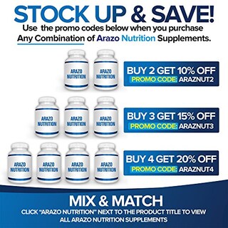 Foto 7 | Suplemento Arazo Nutrition: Extracto de Arroz de Levadura Roja 1200 mg 120 - Venta Internacional