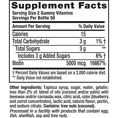 Foto 8 pulgar | Vitaminas en Gomitas Vitafusion Extra Strength Biotina 100 Gomitas - Venta Internacional