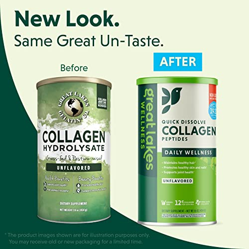 Foto 2 | Suplemento de Péptidos de Colágeno en Polvo Great Lakes 473 ml - Venta Internacional