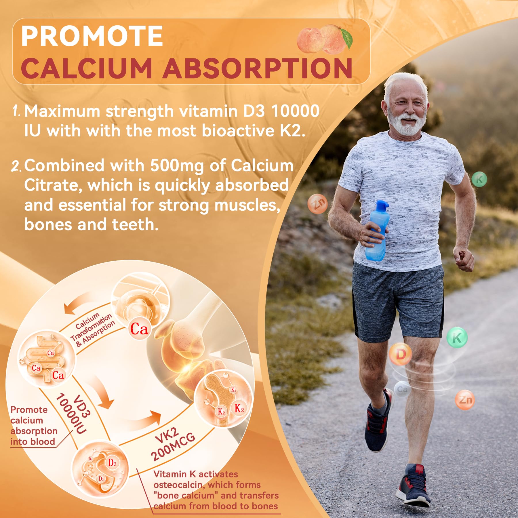 Foto 4 pulgar | Complementa las Gomitas Rellenas de Vitamina D3k2 Sin Azúcar De Lilicare - Venta Internacional
