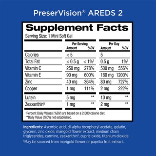 Foto 5 | Suplemento De Vitaminas Y Minerales Para Ojos Preservision Areds 2 - Venta Internacional