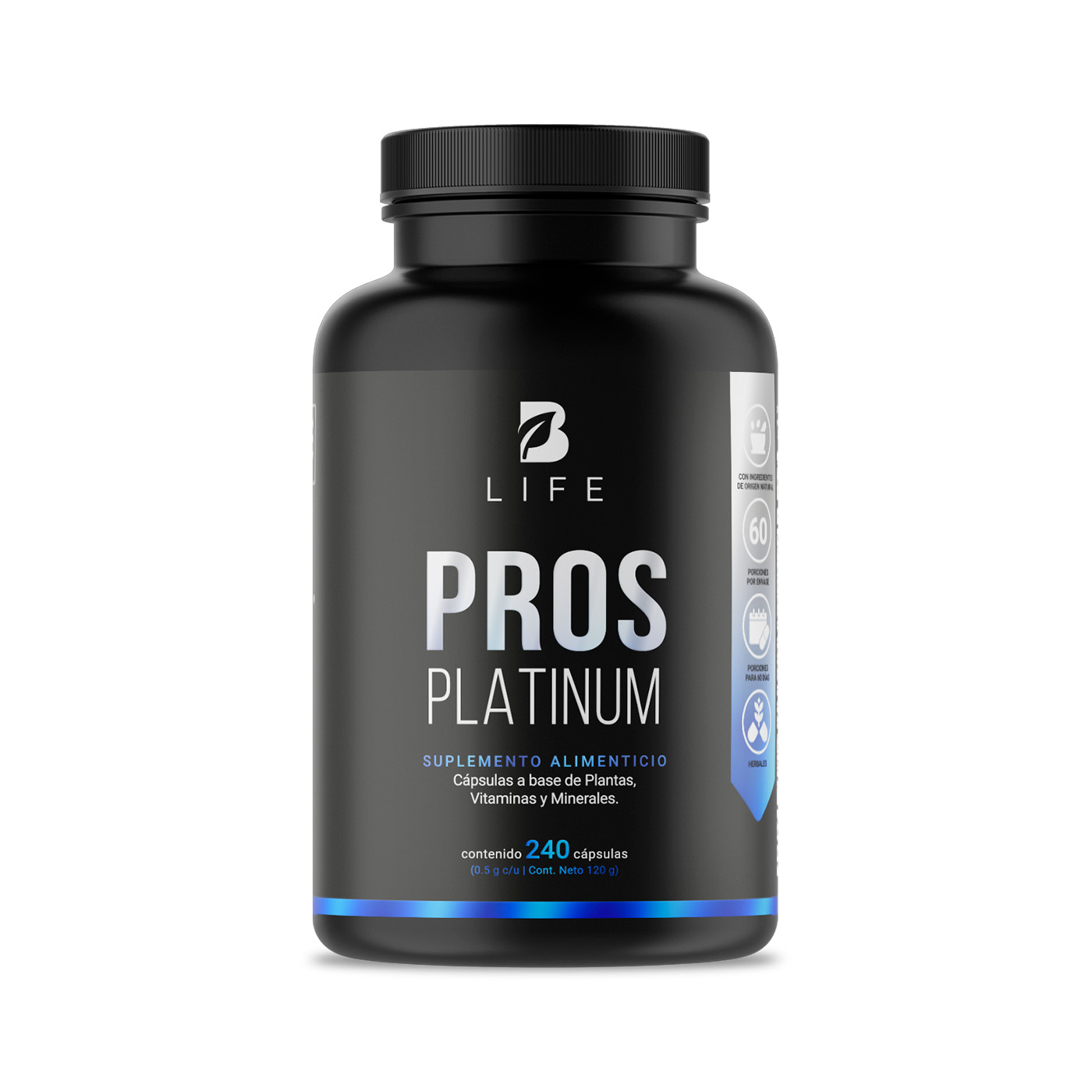 Suplemento B Life Pros Platinum de 240 Cápsulas