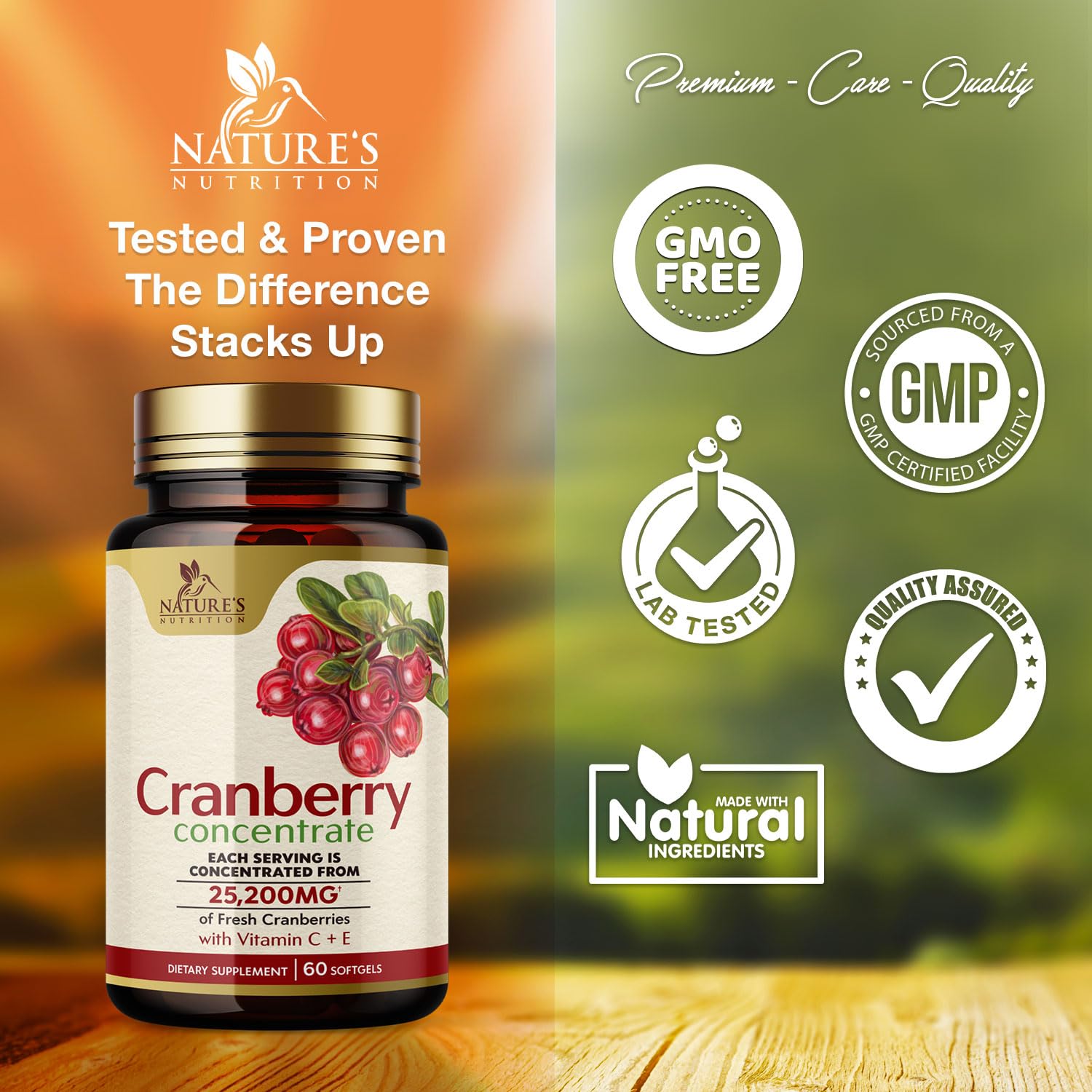 Foto 5 pulgar | Suplemento de Extracto de Arándano Nature's Nutrition 25200 mg 60 Softgels - Venta Internacional