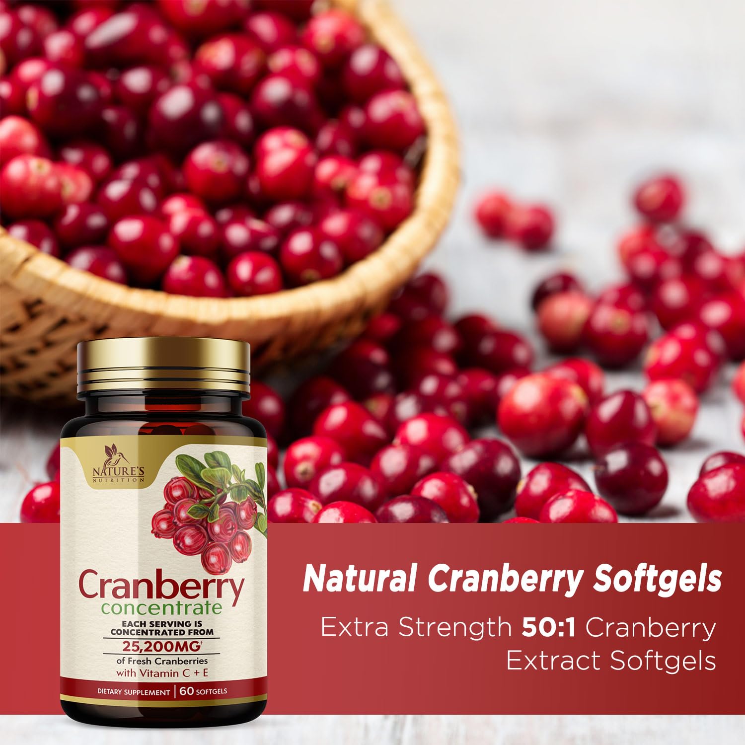 Foto 5 | Suplemento de Extracto de Arándano Nature's Nutrition 25200 mg 60 Softgels - Venta Internacional