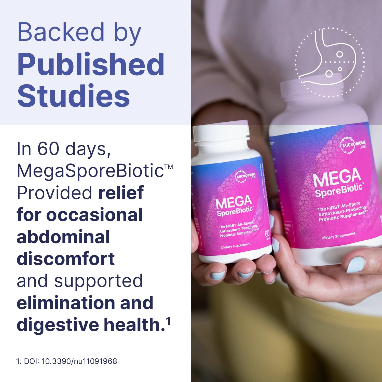 Foto 3 pulgar | Suplemento Microbiome Labs Megasporebiotic 180 Cápsulas - Venta Internacional