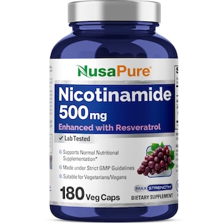Foto 1 | Suplemento de Nicotinamida Nusapure con Resveratrol 500 mg 180 Cápsulas - Venta Internacional