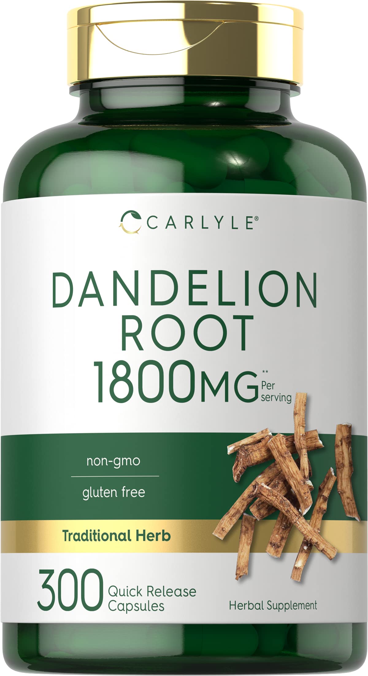 Foto 2 pulgar | Suplemento Carlyle Dandelion Root 1800 Mg 300 Cápsulas - Venta Internacional