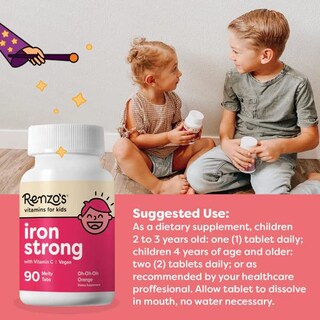 Foto 5 | Suplementos de Hierro para Niños 90 Tabletas Melty - Venta Internacional