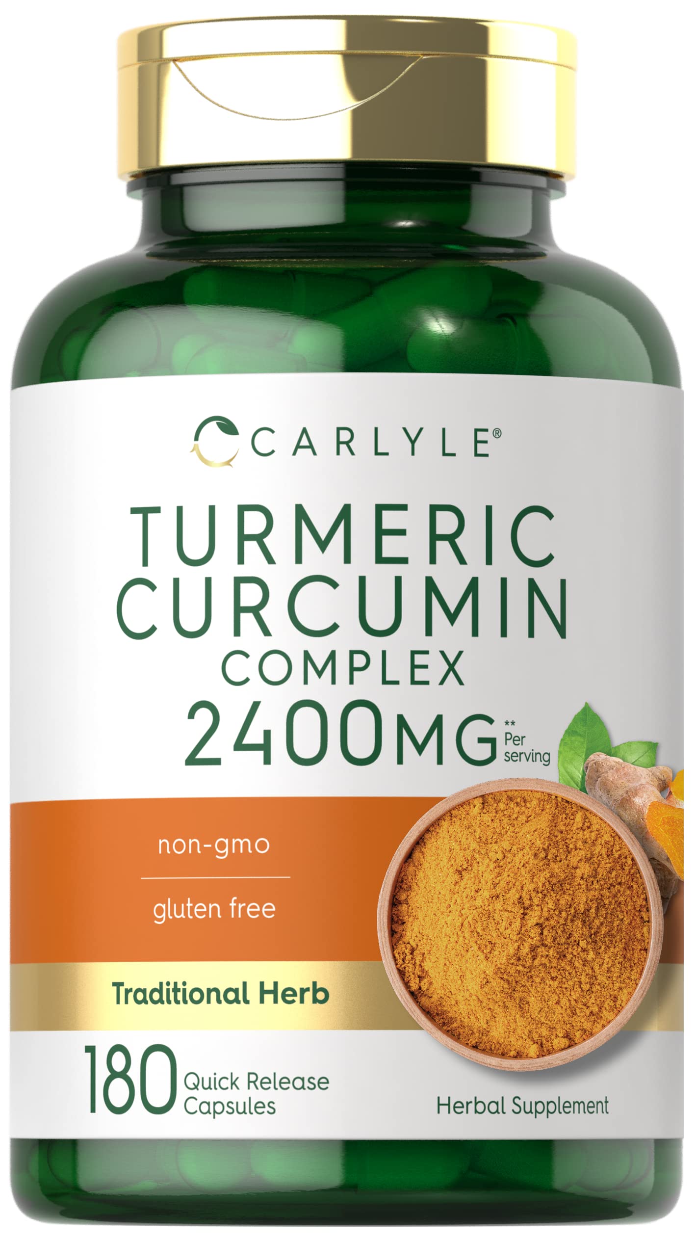 Foto 2 pulgar | Suplemento Carlyle Cúrcuma y Curcumina 2400 mg 180 Cápsulas - Venta Internacional