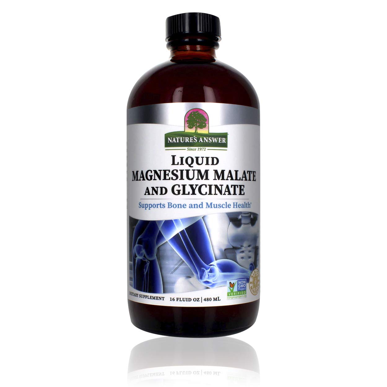 Suplemento de Malato y Glicinato de Magnesio Líquidos Nature's Answer - Venta Internacional