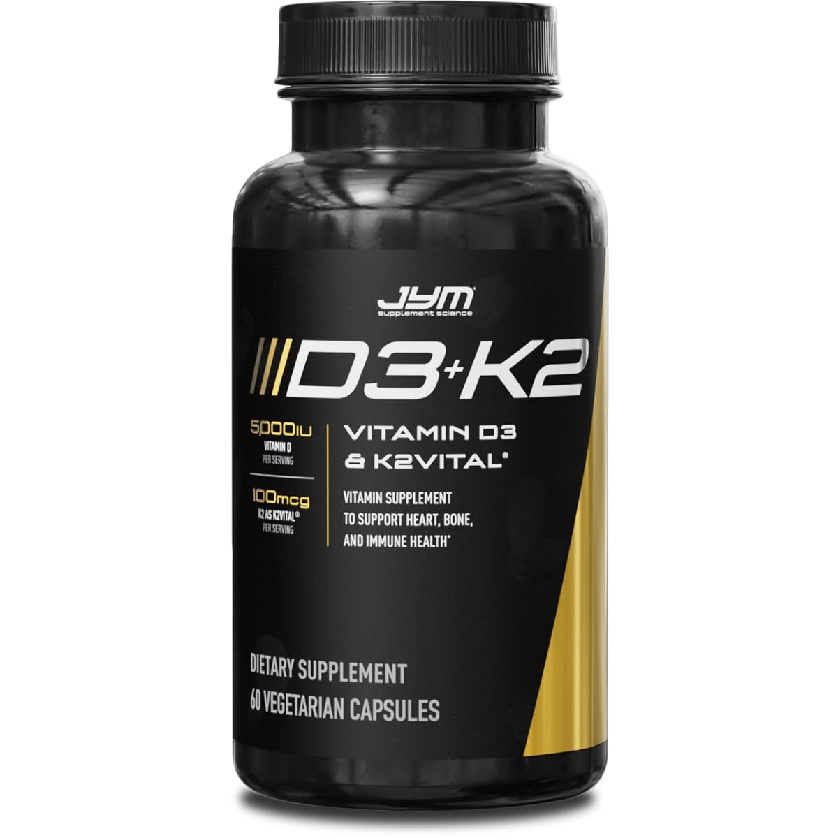 Suplemento Jym D3 + K2 5000 Ui de D3 y 100 Mcg de Vitamina K2 Mk-7 - Venta Internacional
