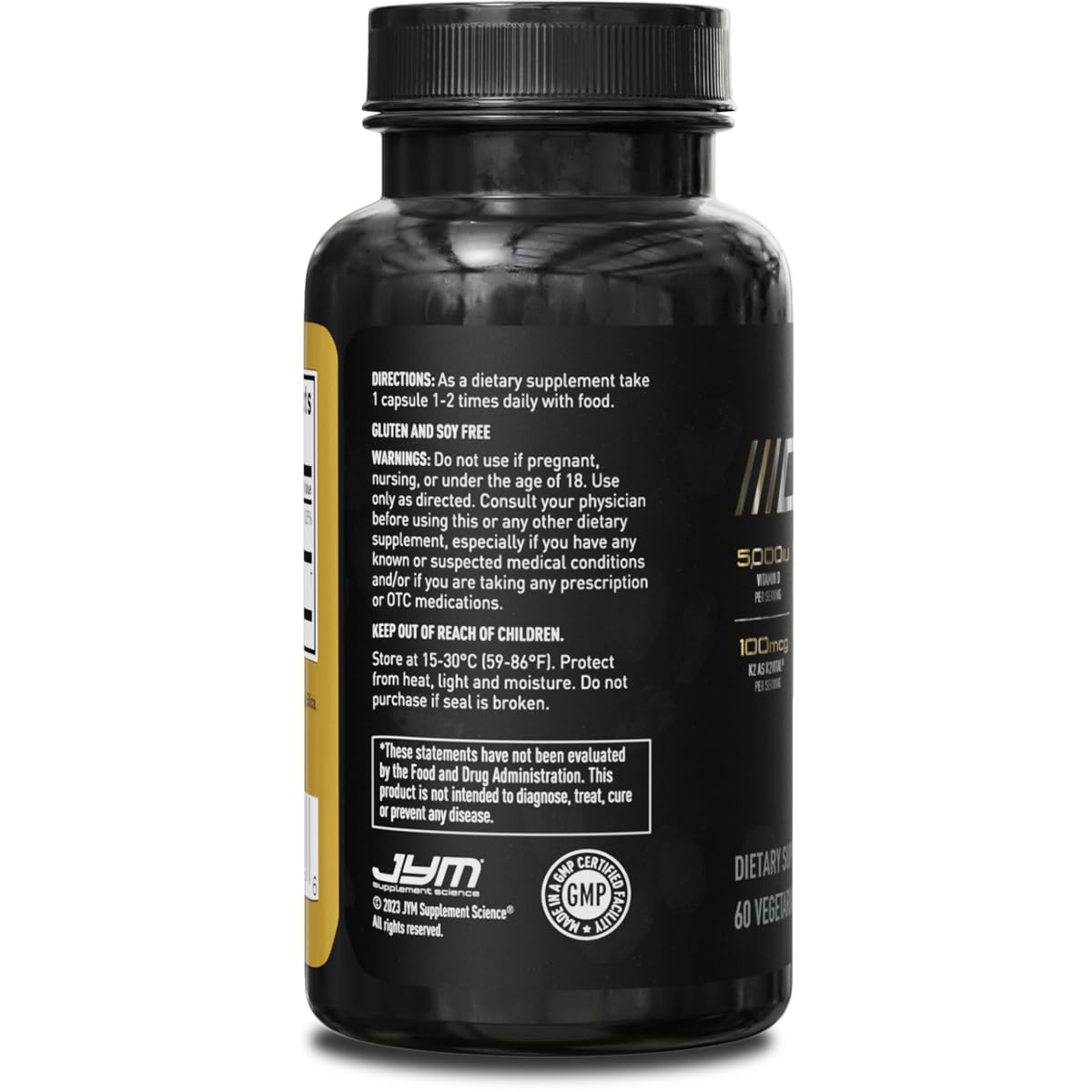 Foto 6 pulgar | Suplemento Jym D3 + K2 5000 Ui de D3 y 100 Mcg de Vitamina K2 Mk-7 - Venta Internacional