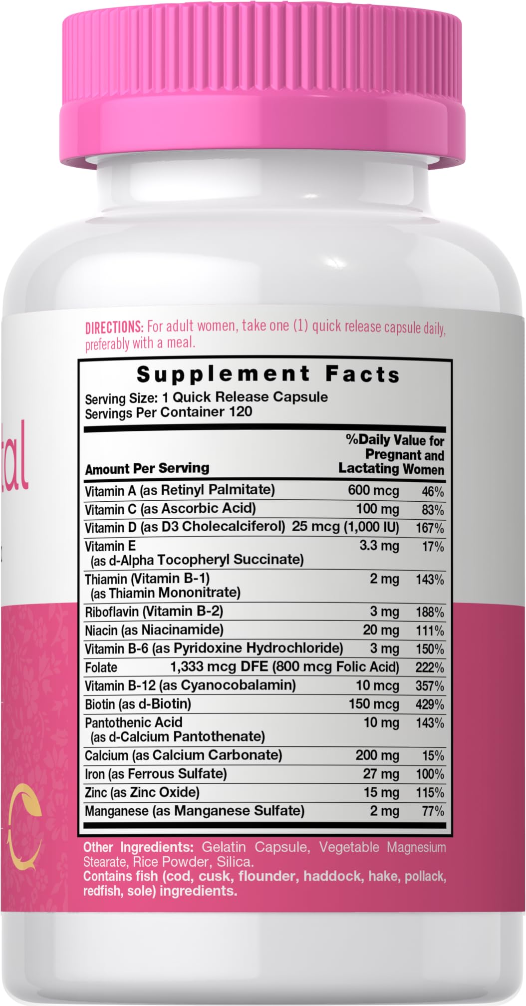 Foto 3 pulgar | Vitaminas Carlyle Prenatal de 120 Cápsulas-Venta Internacional