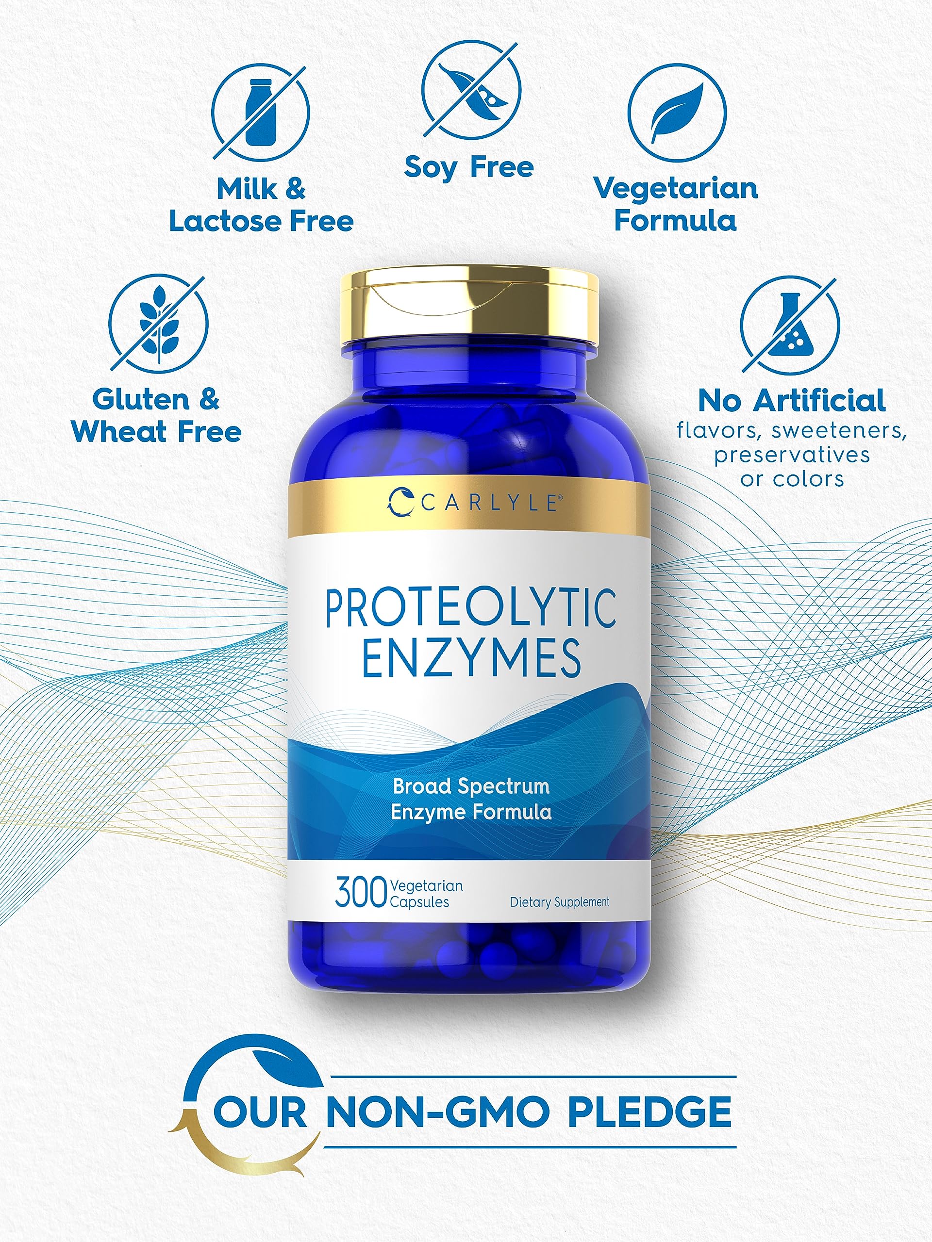 Foto 5 | Suplemento Carlyle Proteolytic Enzymes 300 Cápsulas - Venta Internacional