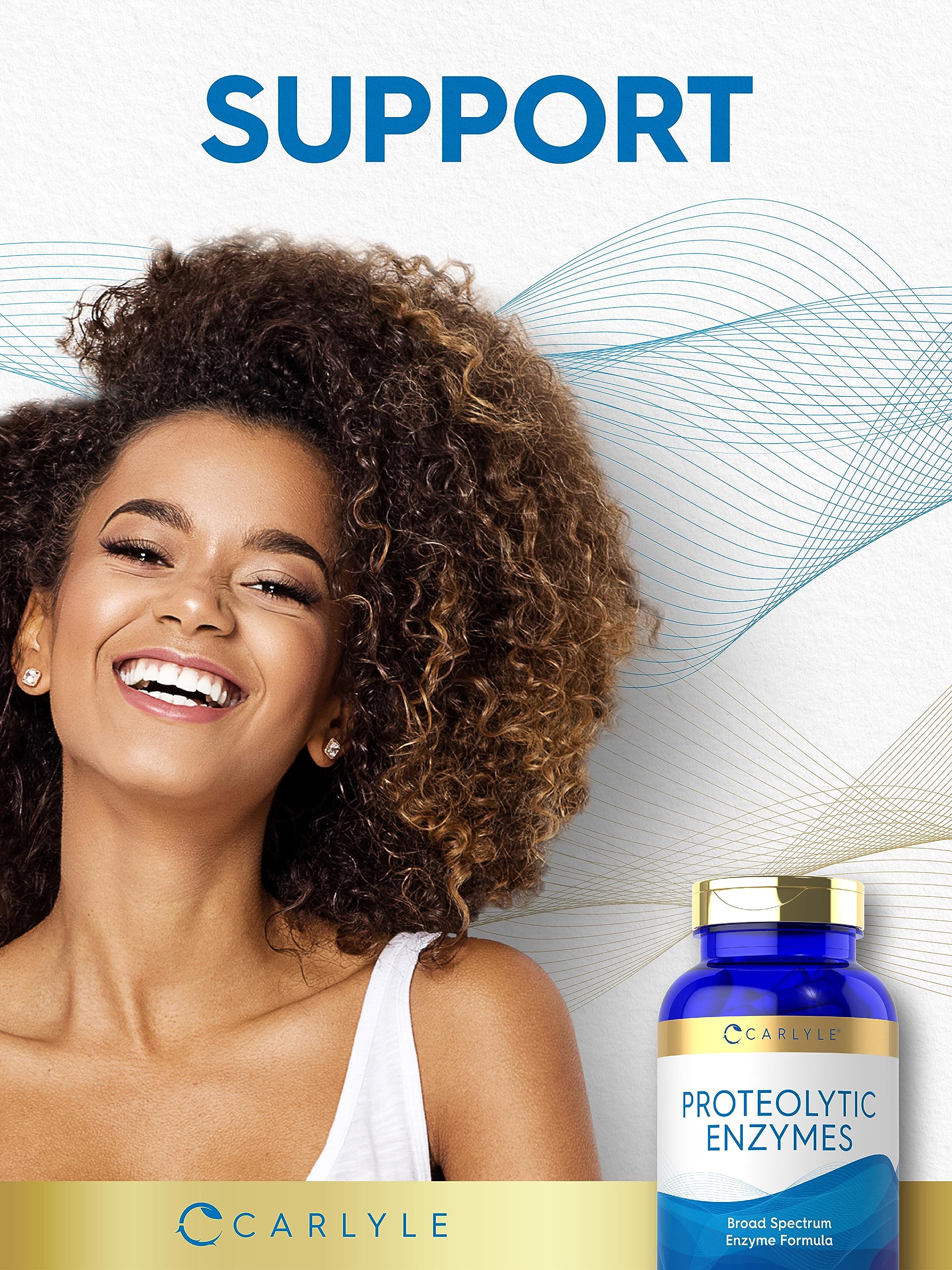Foto 7 | Suplemento Carlyle Proteolytic Enzymes 300 Cápsulas - Venta Internacional