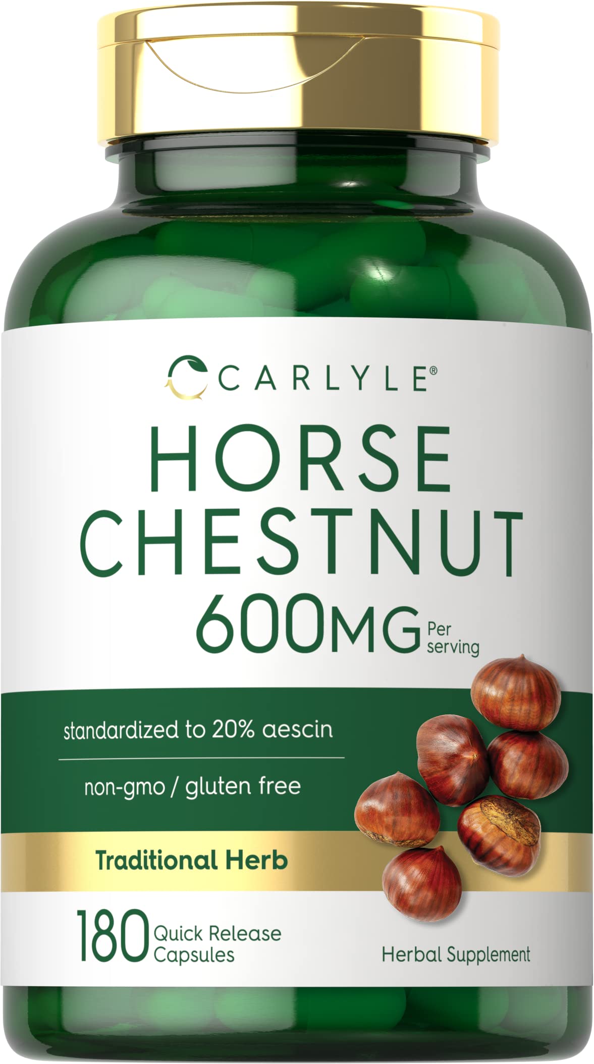 Foto 1 | Suplemento Carlyle Cápsulas de Castaño de Indias 600 Mg 180 Unidades - Venta Internacional