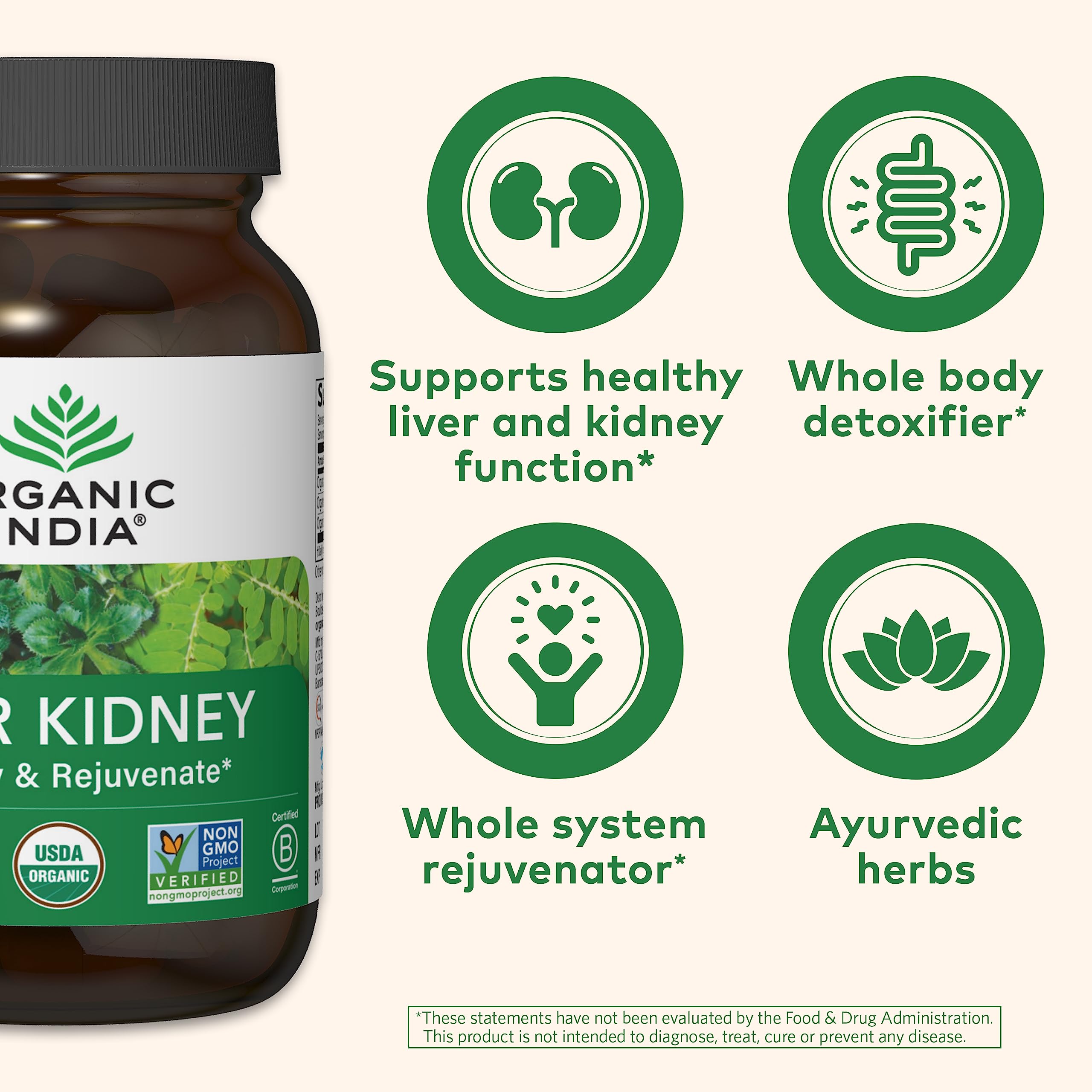 Foto 3 | Suplemento Organic India 90 Cápsulas - Venta Internacional