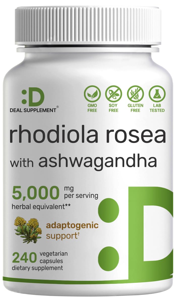 Foto 2 pulgar | Suplemento de Rhodiola Rosea con Ashwagandha 5000 mg - Venta Internacional